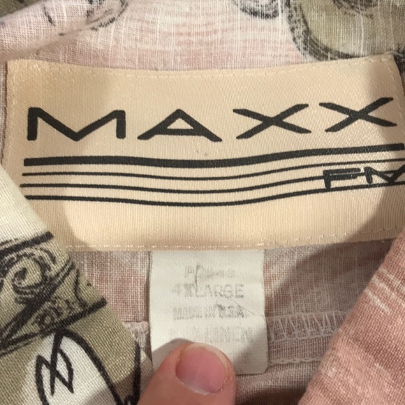 MAXX FM vintage 80’s s/s Button Shirt Men’s 4XL - Picture 6 of 8